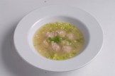 CLEAR SOUP WITH CHICKEN BALLS
