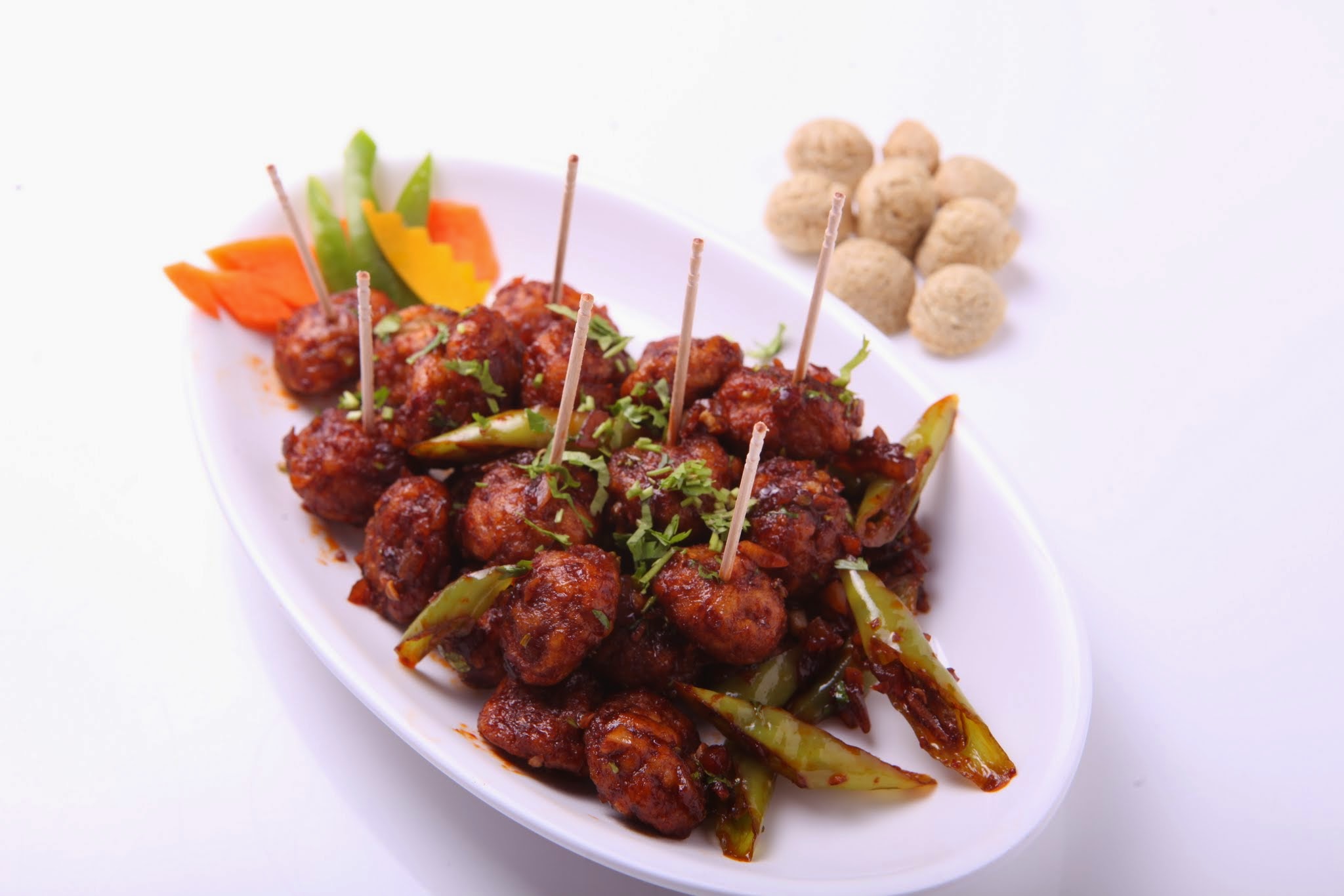 Soya Chunks Manchuria