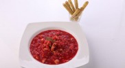 Beet and Barley Broth with Chicken