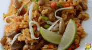 Mexican Tomato Rice with Beans 