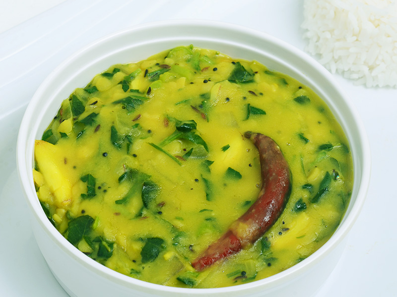 Methi Leaves And Lemon Daal