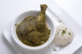 Fenugreek Leaves Mushroom Chicken Curry