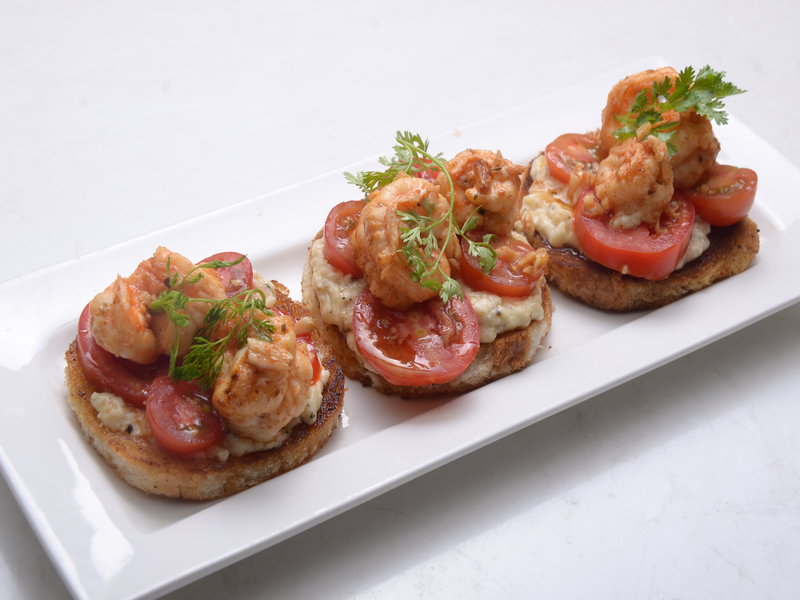 Prawns Bruschetta