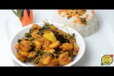 Prawns with drumstick leaves