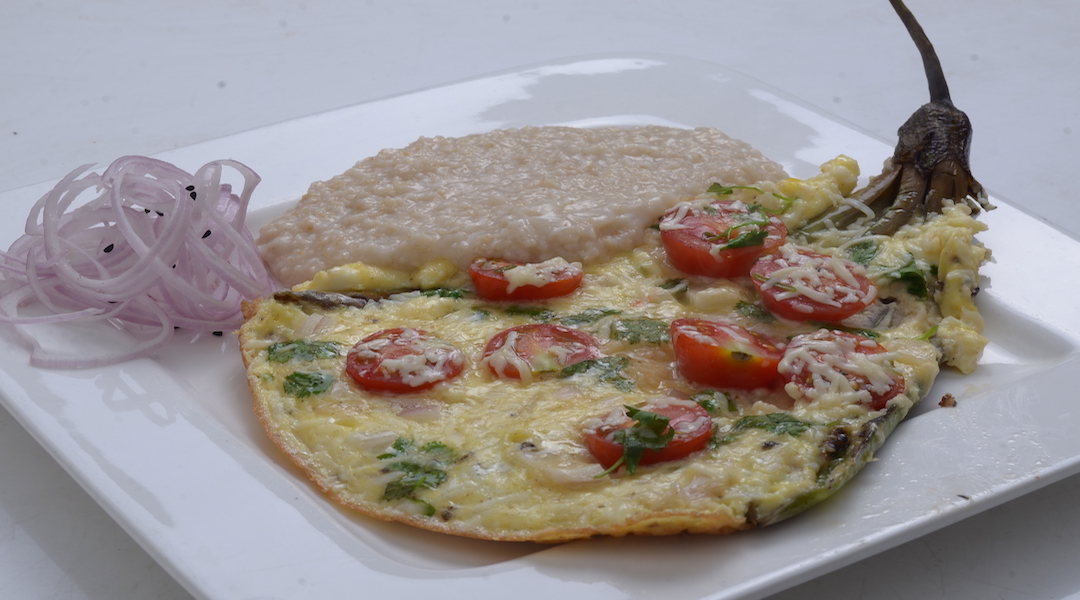 Brinjal Omelet With Oats