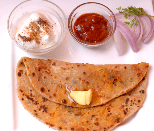  Oats Masala Paratha